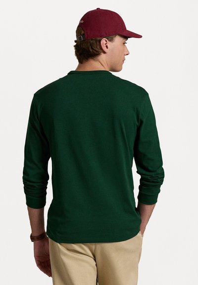 Polo Ralph Lauren CLASSIC FIT HEAVYWEIGHT JERSEY T-SHIRT - Tops ar garām piedurknēm - vintage pine