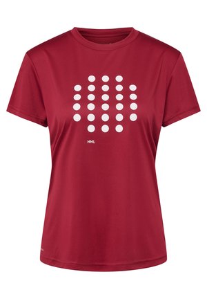 Hummel HMLCOURT  - T-Shirt print - rhubarb