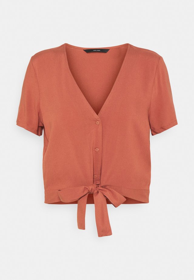 VMSIMPLY EASY TIE - T-shirt print - marsala