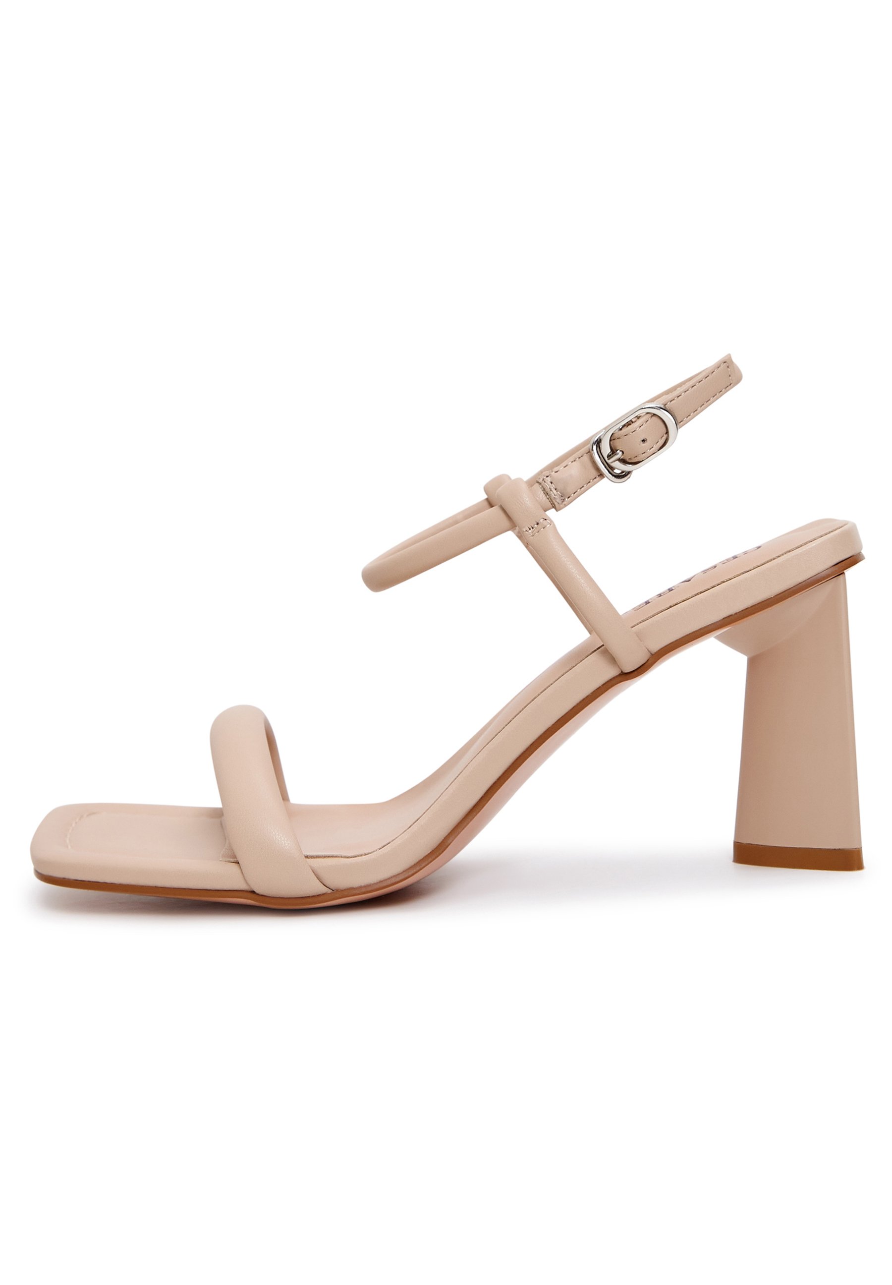 Beige Ankle Strap Sandals