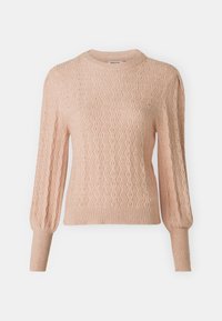 ONLKATIA STRUC PUFF ONECK - Strikkegenser - rose smoke melange