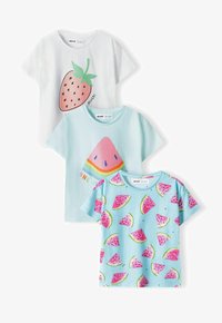 Unselected, blue white pink