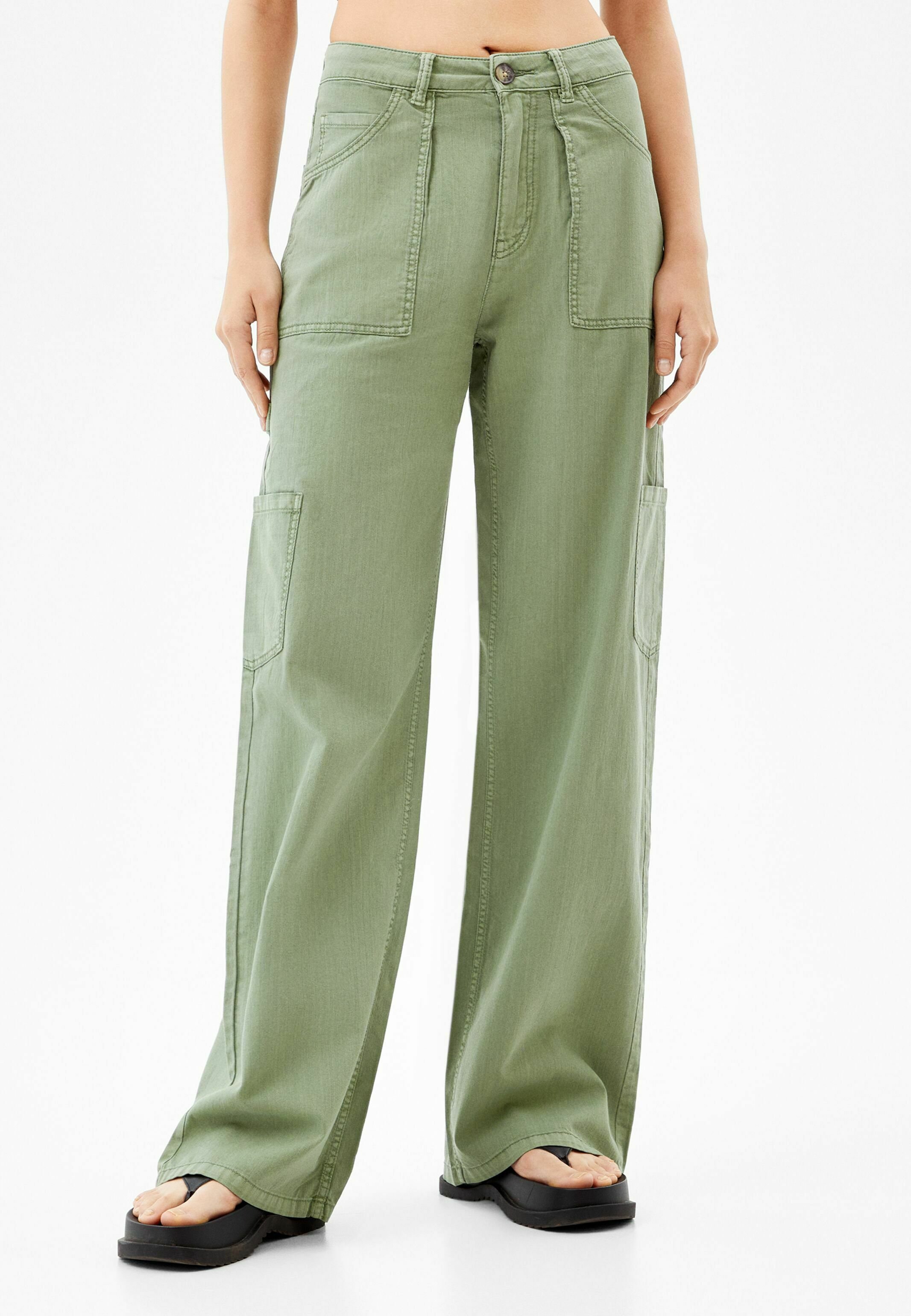 Bershka TWILL - Pantaloni cargo - khaki/cachi - Zalando.it
