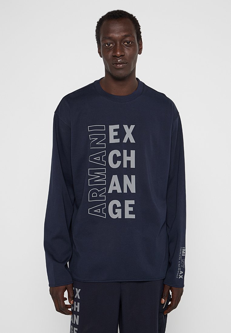 Armani Exchange Longsleeve donkerblauw