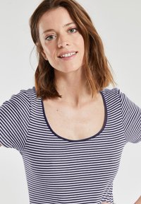 Armor lux T-shirt imprimé - marine deep / blanc