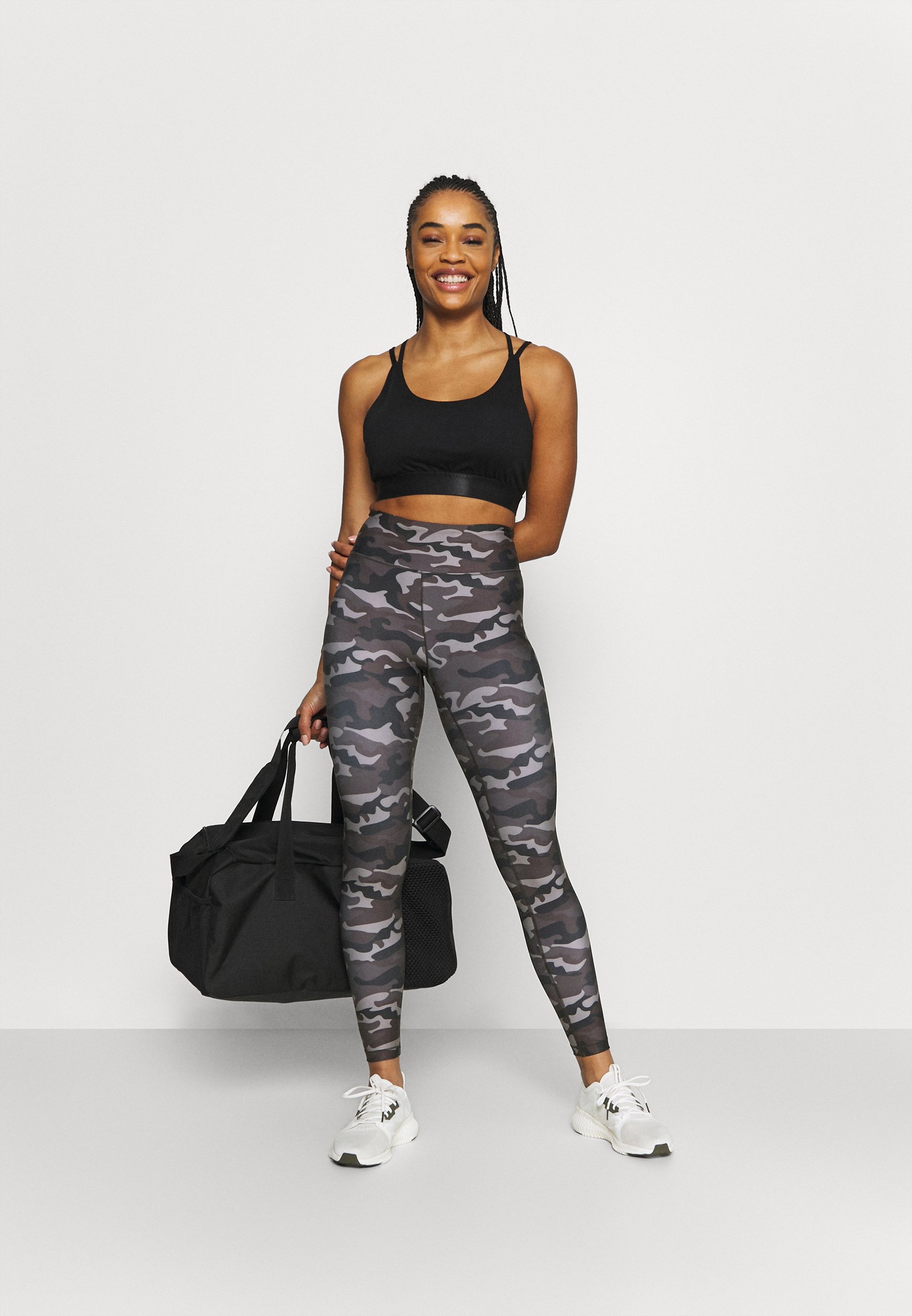 Casall PRINTED SPORT - Leggings - grey - Zalando.co.uk