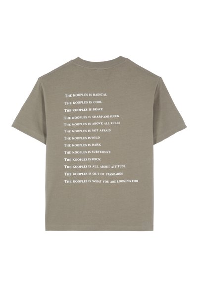 The Kooples Camiseta estampada - olive kaki