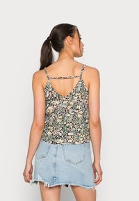 ONLY ONLFREDERIKKE SINGLET - Top - cloud dancer/yellow mix