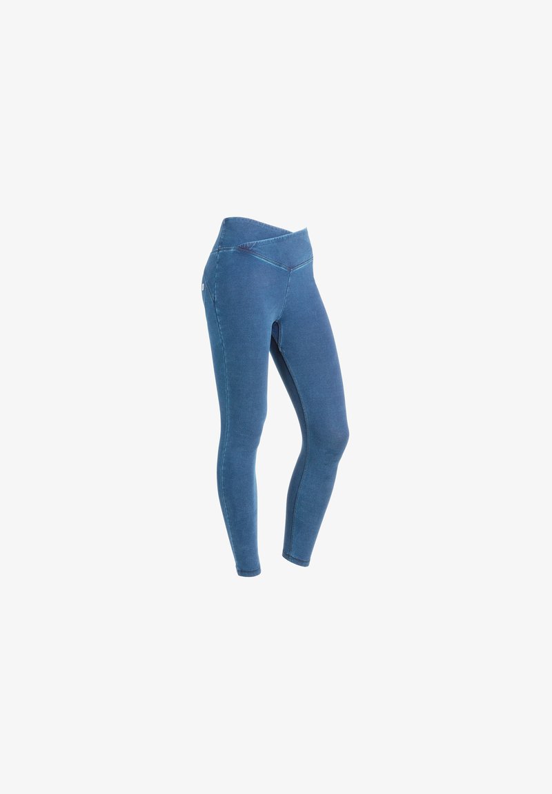 Freddy WR.UP® CORE PUSH-UP - Farkkuleggingsit - light blue seams on tone