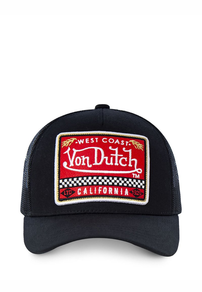 Von Dutch Berretto BLACKY1B, Nero, Taglia Unica Regolabile (55-60 Cm), Con Toppa Ricamata, Uomo E Donna - 4