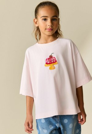 Next, FIT BEADED  - T-shirt print - pink jelly