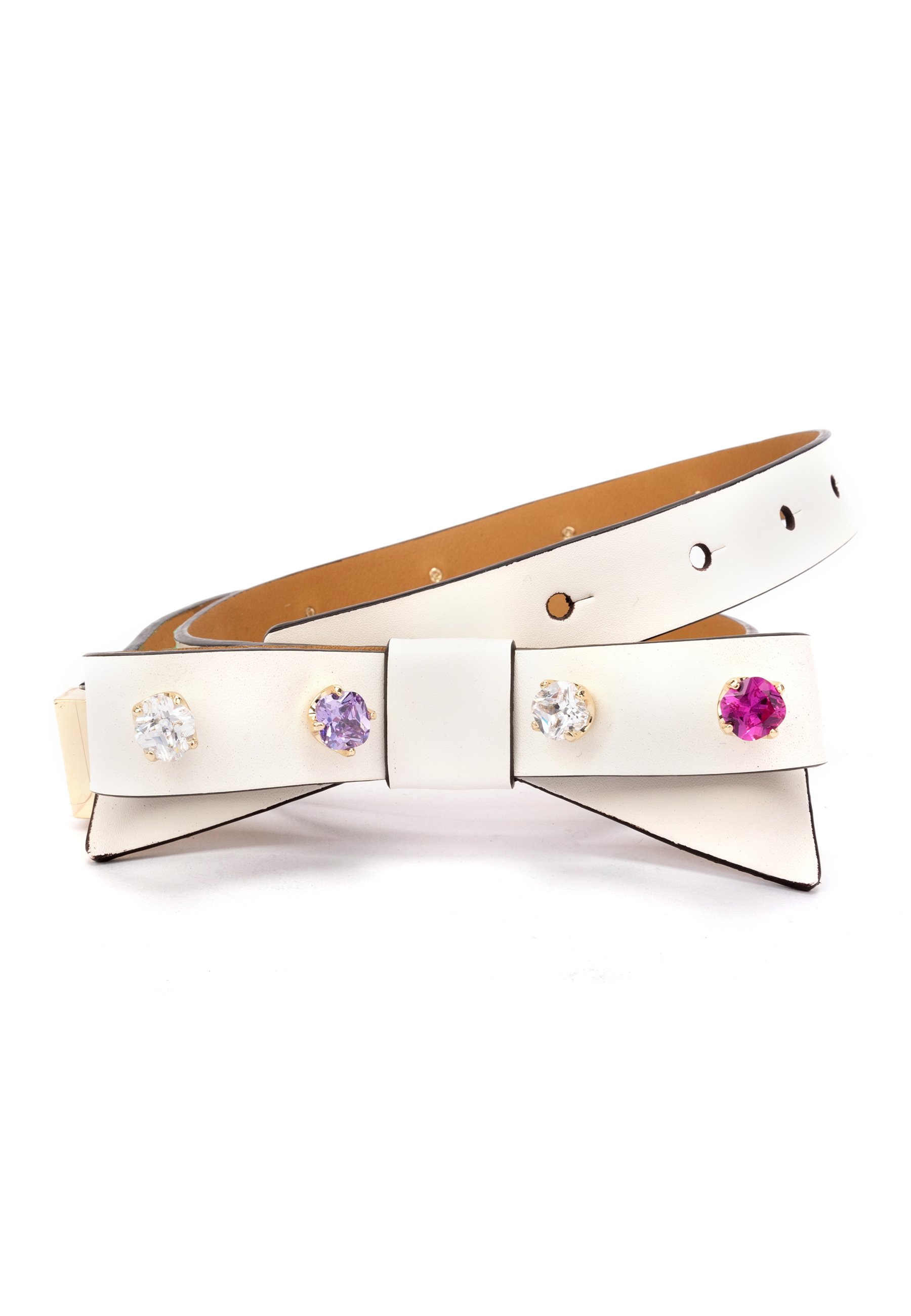 kate spade new york RHINESTON - Belt - white - Zalando.ie