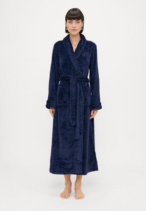 SO SOFT SHAWL COLLAR LONG ROBE - Halat de baie - navy