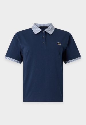 KARL LAGERFELD, IKON - поло риза - medieval blue