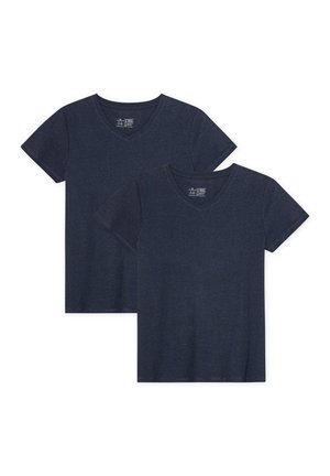 V-NECK 2-PACK - T-shirt - bas - dark navy