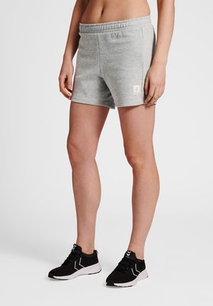 kurze Sporthose - grey melange