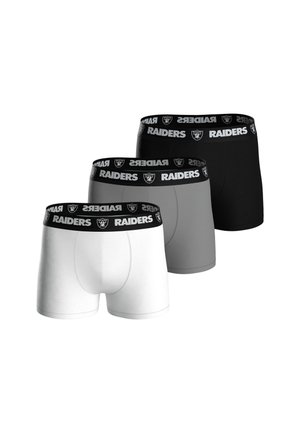LAS VEGAS RAIDERS 3ER PACK - Calzoncillos - blk wht mgr