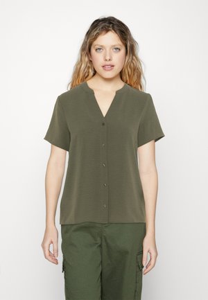 VILA VIJOSA V-NECK  - Bluză - four leaf clover