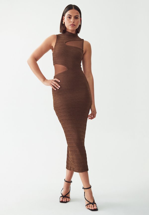 DEANNE MIDI  - Etuikleid - chocolate