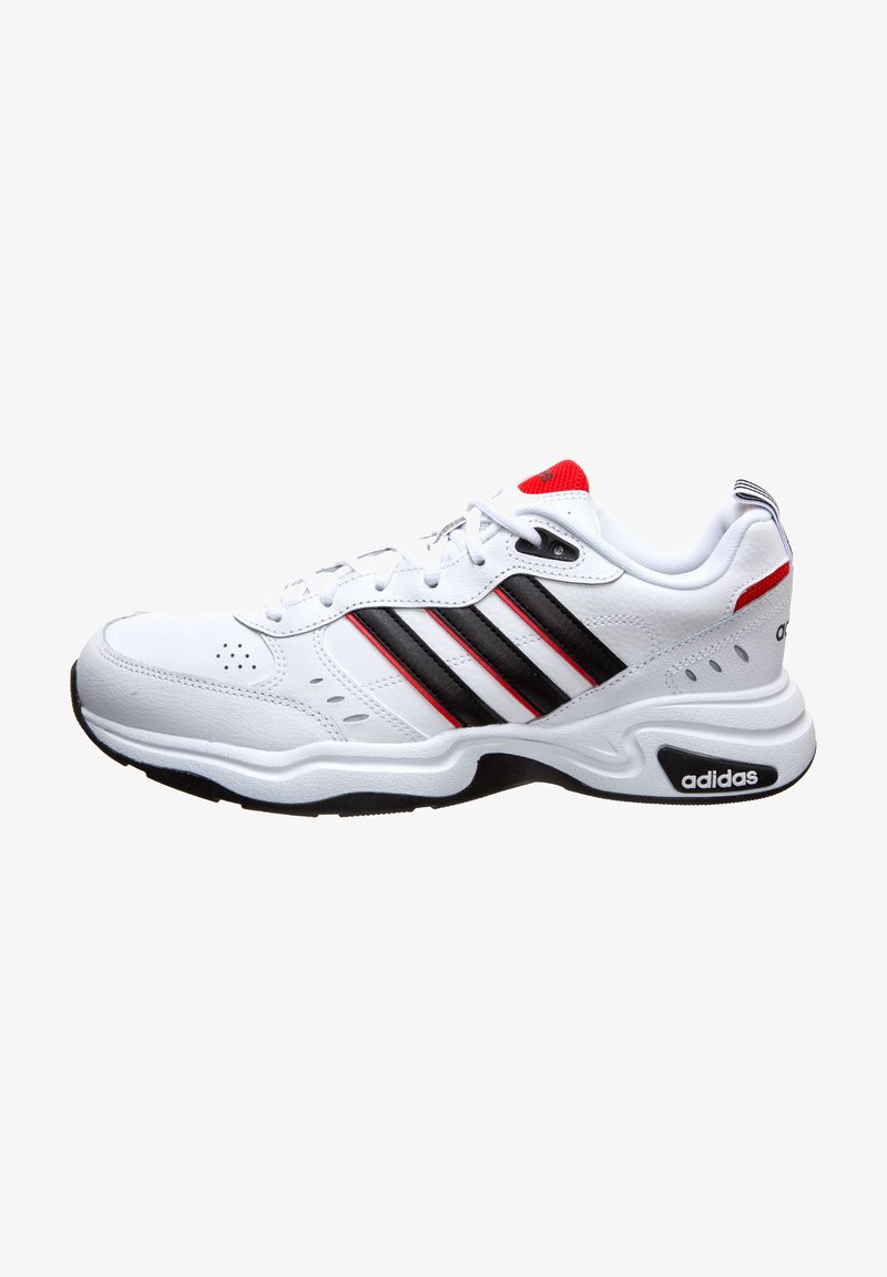 adidas Performance STRUTTER - Trainers - footwear white / core black / action red