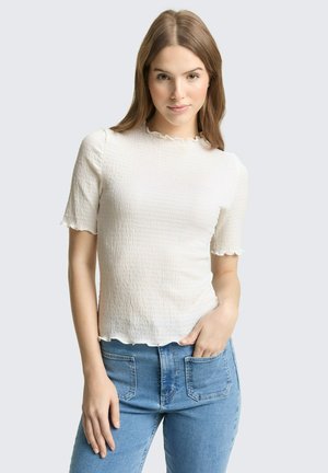 TOM TAILOR DENIM CRINKLE - Blouse - off white
