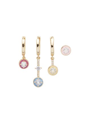 KAREN SET - Boucles d'oreilles - yellow gold red light blue white