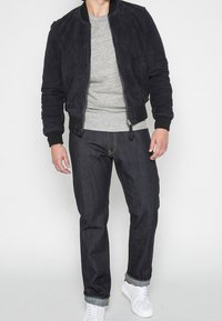 Schott Veste en cuir - navy blue