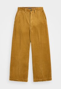 CROPPED FLAT FRONT - Bukse - tan