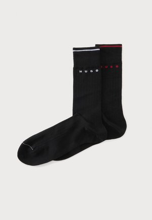 HUGO, RETRO 2 PACK - Șosete - black