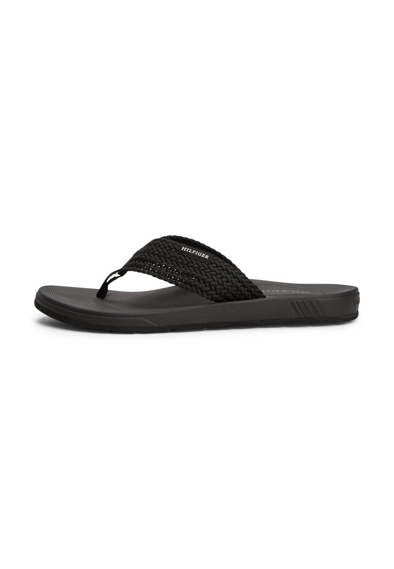 Tommy Hilfiger - MOLDED WEB BEACH - Pool shoes - black, Enlarge