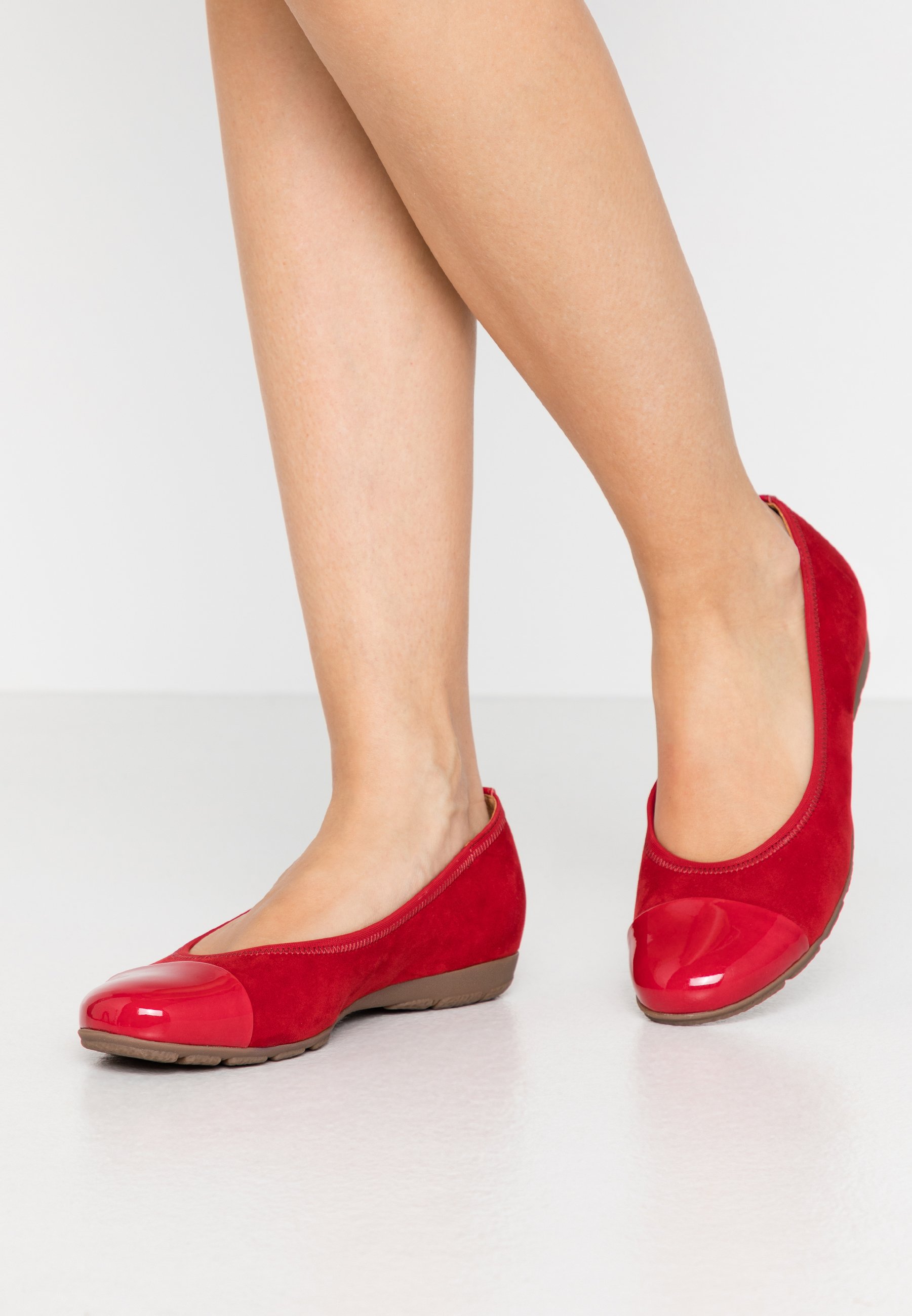 red ballet pumps uk