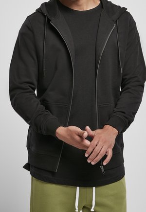 Tröja med dragkedja - black