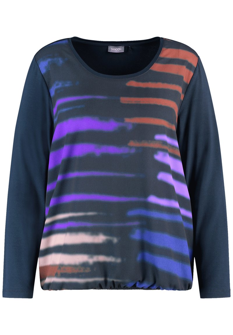 Samoon Longsleeve meerkleurig
