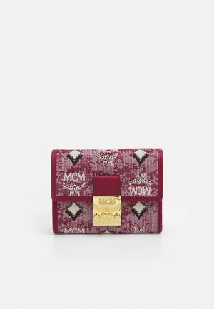 TRIFOLD WALLET IN VINTAGE JAQUARD MONOGRAM - Portemonnee - red
