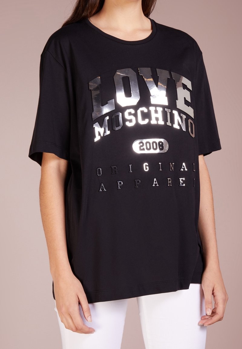 Love Moschino T-shirt imprimé - black