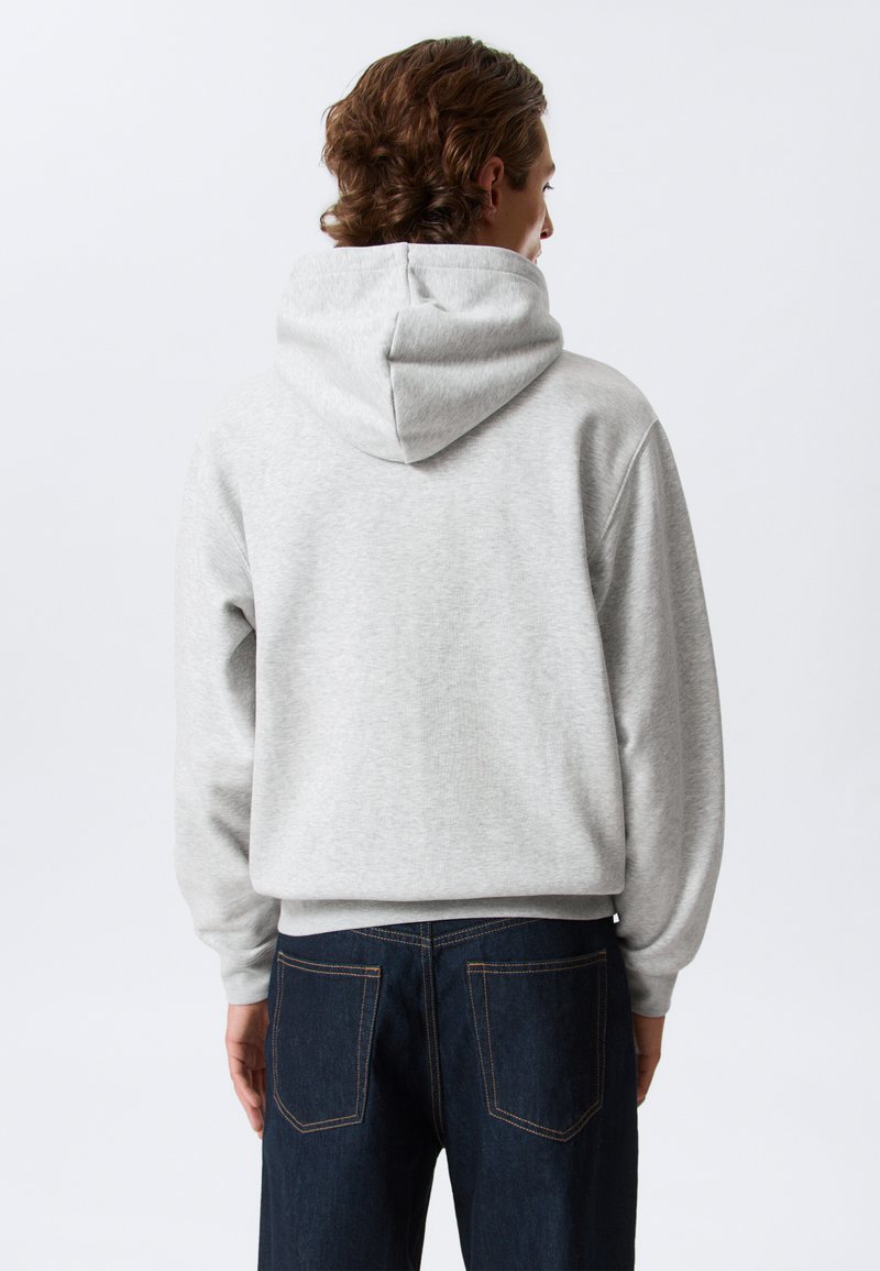 Felpa Uomo Con Cappuccio E Tasca A Marsupio – Shinefuture – Grigio Scuro – Taglia M – 65% Cotone, 35% Poliestere – Casual