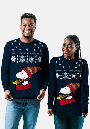 THE PEANUTS WINTER - UGLY - Maglione - blau