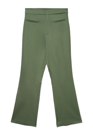 LUNGO TINTA UNITA - Pantalon classique - verde militare chiaro