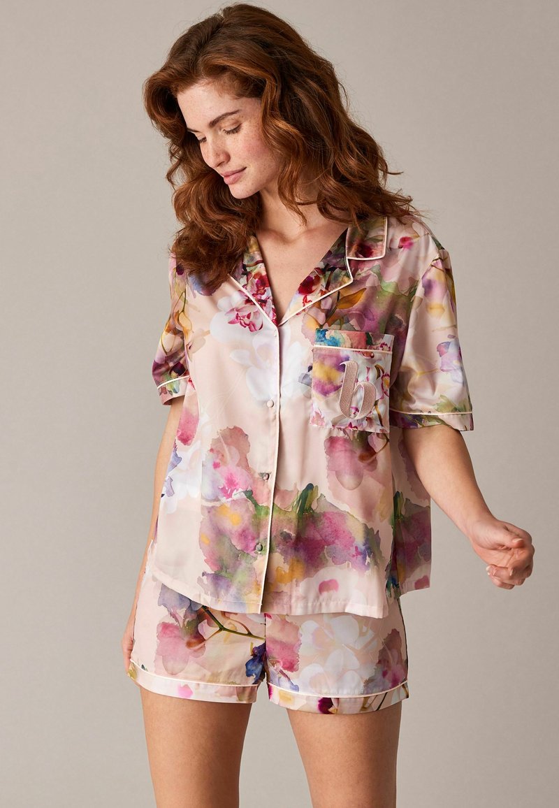 B by Ted Baker B BY TED BAKER SATIN BUTTON THROUGH SHORT PYJAMA SET