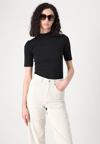 ONLY Tall ONLHOPE GLOBAL HIGH WAIST WIDE  - Trousers - pumice stone