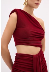 adL OFF THE SHOULDER LONG - Iltapuku - claret red