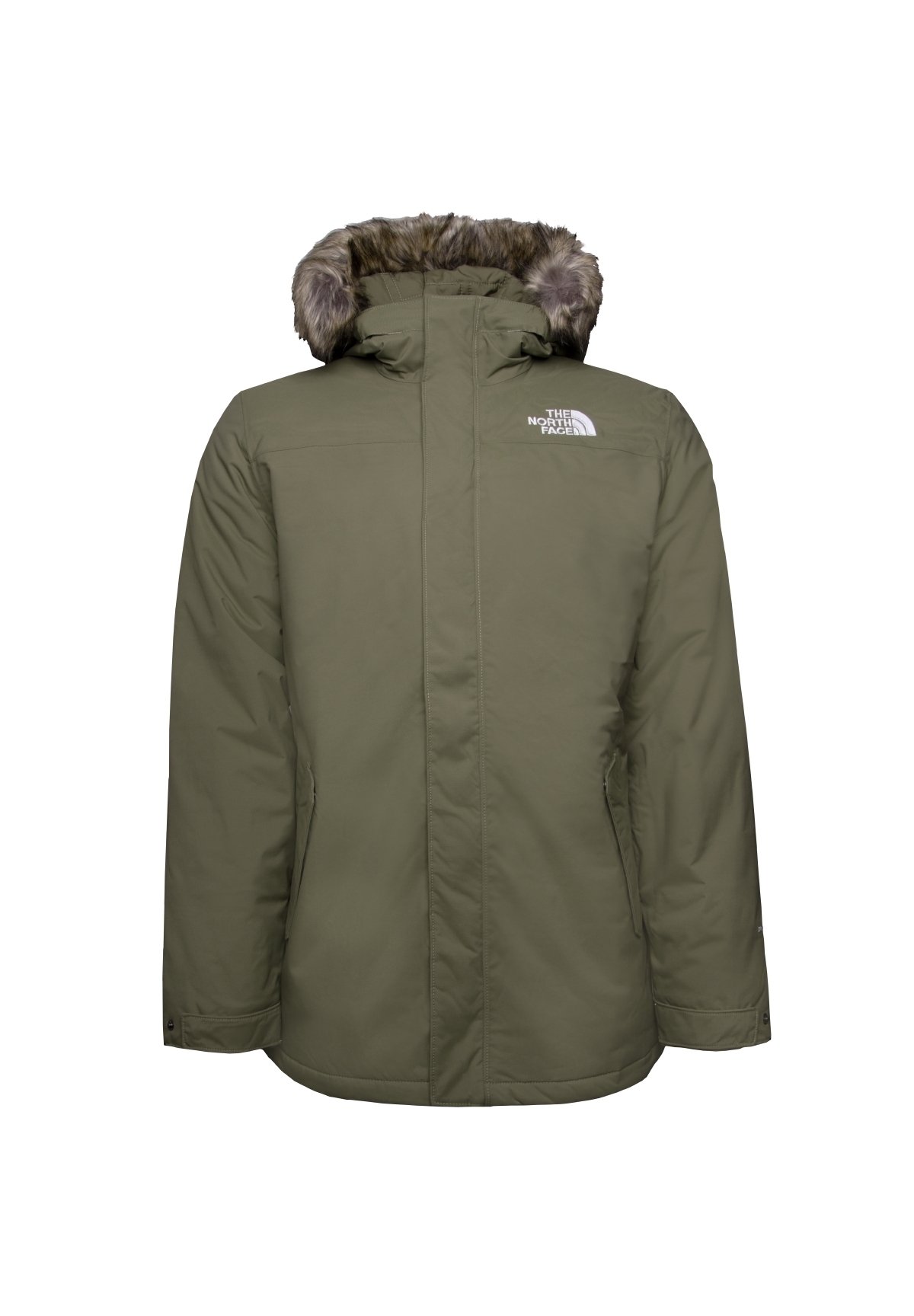 olive green north face