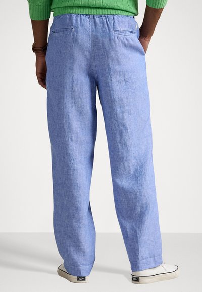 Polo Ralph Lauren POLO PREPSTER CHAMBRAY EASY PANT - Vászonnadrágok - blue/white