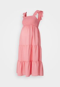 OLMGRACE FRILL CALF DRESS  - Robe de jour - camellia rose