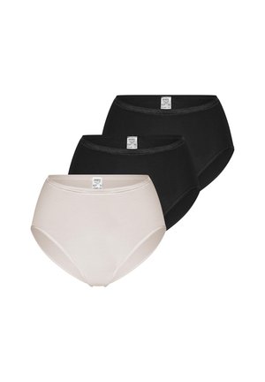 mey, MEY 3 PACK - Briefs - schwarz/beige