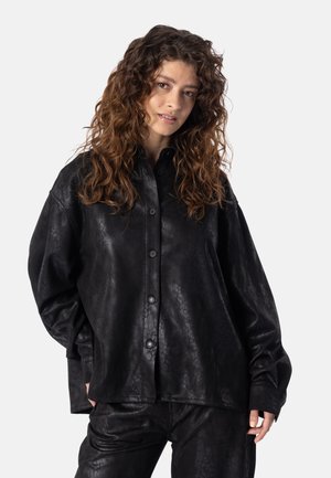 Elias Rumelis, BELLI LEO - OVERSIZE BLOUSE - Button-down blouse - black