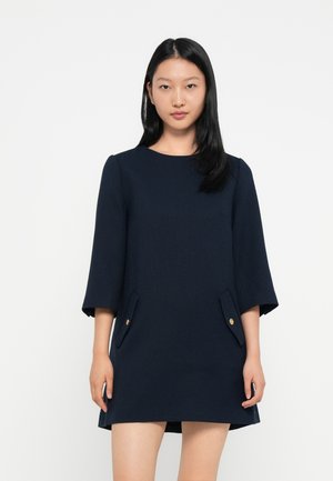 PREPPY TEXTURE MINI SHIFT DRESS - Kjole - dark night navy