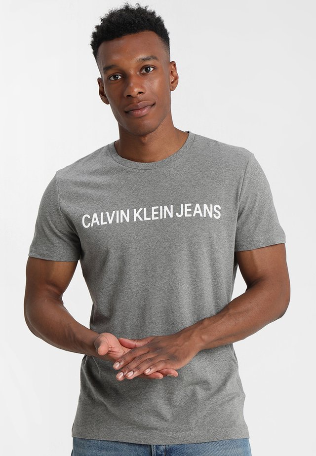 CORE INSTITUTIONAL LOGO TEE - T-shirt print - grey heather