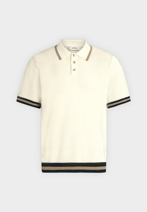 Les Deux, LACE KNITTED POLO - Poloshirt - eggnog white