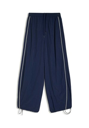 Bershka, TECHNICAL PARACHUTE TROUSERS - Nohavice - royal blue